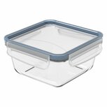 Rotho Clic &amp; Lock Koelkast Bewaardoos 0.75L Horizon Blauw/Transparant/Glas