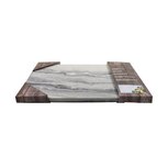 Marmeren Snijplank 30x40 cm Wit/Grijs