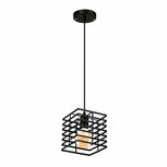 Homestyle Pro MK015-B Industri&euml;le Hanglamp 15x18 cm Zwart/Metaal