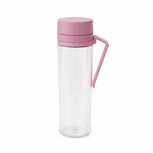Brabantia Make &amp; Take Waterfles met Zeef 0.5L Roze/Transparant