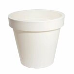 Ecken &amp; Kanten Bloempot 25 cm Plastic/Wit