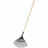 Pro Garden Bladhark 150 cm Hout/Metaal/Zwart