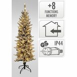 Decoratie Dennenboom met Sneeuw + LED-Verlichting 150 cm Wit/Groen