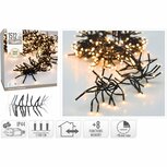 Cluster LED-Verlichting 1152 LED's 1100 cm Warm Wit Zwart