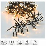 Cluster LED-Verlichting 3000 LED's 2200 cm Warm Wit Zwart