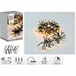 Cluster LED-Verlichting 768 LED's 550 cm Warm Wit Zwart