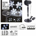 LED Projector Sneeuwvlokken voor Binnen en Buiten Zwart