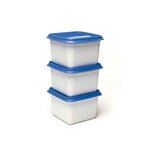 Day To Day Alaska Diepvriesbak Set 3x750 ml Wit/Blauw