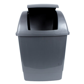 Afvalbak met scharnierend deksel, 26 liter, 49 &times; 32,5 &times; 28,5 cm