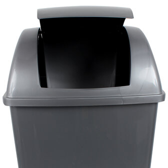 Afvalbak met scharnierend deksel, 26 liter, 49 &times; 32,5 &times; 28,5 cm
