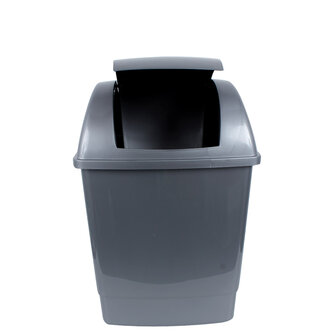 Afvalbak met scharnierend deksel, 12 liter, 40x26x23 cm.