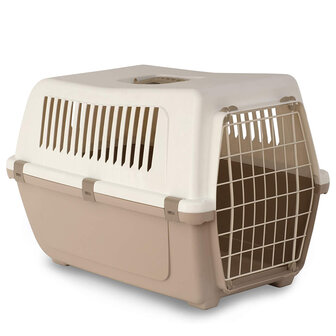 Kattentransportbox Classic 55 beige/wit,