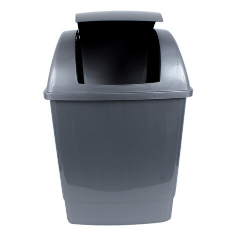 Afvalbak met scharnierend deksel, 26 liter, 49 &times; 32,5 &times; 28,5 cm
