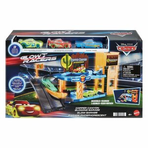 Disney Cars Garage Glow Racers + 3 Auto's
