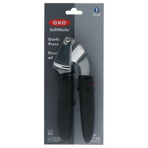 OXO SoftWorks Knoflookpers RVS/Zwart