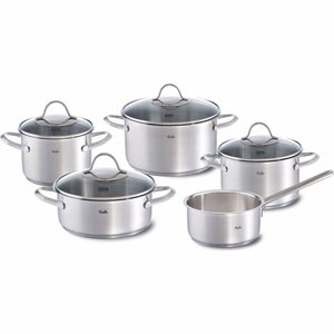 Fissler Palermo Pannenset 5-delig RVS/Glas