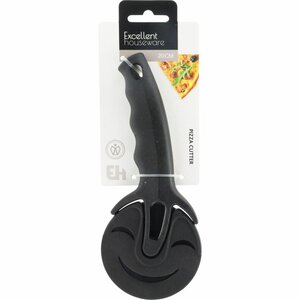 Excellent Houseware Pizzasnijder RVS/Zwart