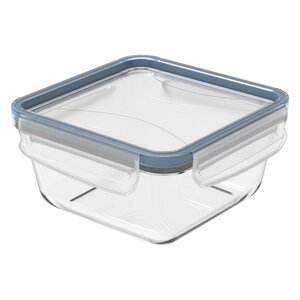 Rotho Clic & Lock Koelkast Bewaardoos 0.75L Horizon Blauw/Transparant/Glas