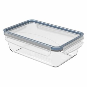 Rotho Clic & Lock Koelkast Bewaardoos 1.3L Horizon Blauw/Transparant/Glas