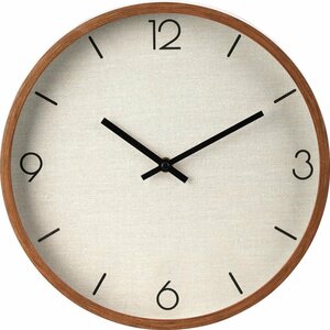 Analoge Wandklok 30 cm Houtlook/Wit