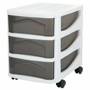 Bama Big Hobby Ladesysteem met 3 Laden 30x30x40 cm Wit/Grijs