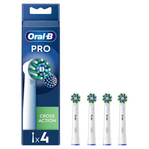 Oral-B Cross Action Pro Opzetborstels 4 Stuks Wit