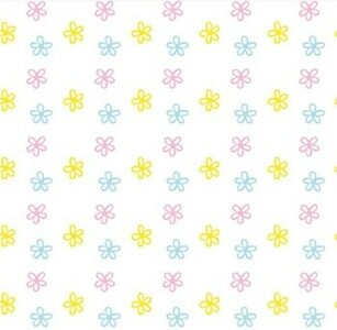 Duni Paasservet Bloemen Multi 33x33 cm