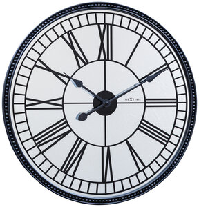 NeXtime NE-3255 Wandklok Cleopatra Mirror Dia 56cm Glas Zwart