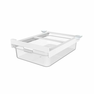 Rotho CAUMA Koelkastorganizer Schuiflade 23x28.1x8.2 cm 2.6L Wit/Transparant