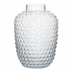 Glazen Bubbel Vaas 25x18 cm Transparant