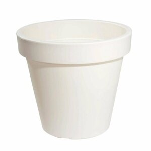 Ecken & Kanten Bloempot 25 cm Plastic/Wit