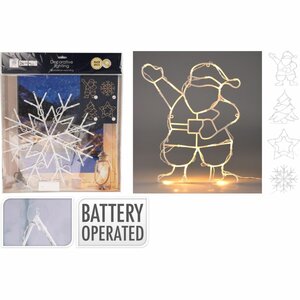 Kerstfiguur 24Led Warm Wit Verschillende Uitvoeringen