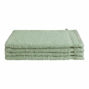 Byrklund Washandjes 16x21 cm 4 Stuks Jade/Katoen