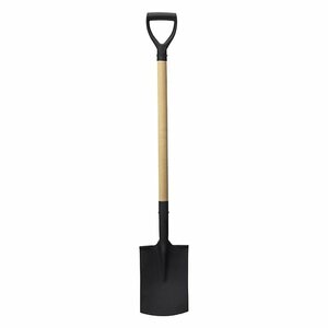 Pro Garden Schep met Houten Steel 115 cm Zwart/Hout