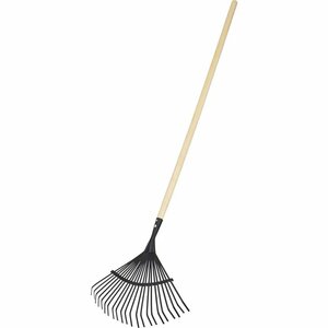 Pro Garden Bladhark 150 cm Hout/Metaal/Zwart