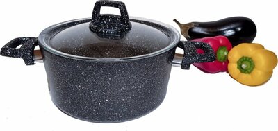 Excellent Houseware Braadpan met Glazen Deksel 2.7L