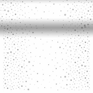 Duni Star Silver Stardust Tafelloper 40x480 cm Zilver