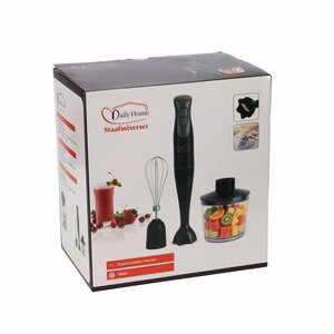 Daily Home Staafmixer Set 300W Zwart/Grijs