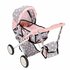 2in1 Poppenwagen 66.5x37x69 cm Grijs/Roze_