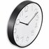 Hama Stille Wandklok Corsica 30 cm Zwart/Wit_