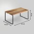 Metaltex York Lava Kruidenrek 1 Etage 19x32x16 cm Acacia Hout/Zwart Metaal_