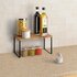 Metaltex York Lava Kruidenrek 1 Etage 19x32x16 cm Acacia Hout/Zwart Metaal_
