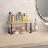 Metaltex York Lava Kruidenrek 1 Etage 19x32x16 cm Acacia Hout/Zwart Metaal_