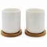 Bredemeijer Umea Theemokken 200 ml 2 Stuks Bamboe/Wit Keramiek_