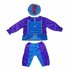 Pietenpak 110-116 Paars/Blauw_