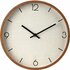 Analoge Wandklok 30 cm Houtlook/Wit_