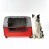 Bama Pet Transportbox met Wieltjes 88x52x60 cm Rood/Grijs_