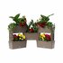 Bama Brick Koppelbare Plantenbakken 75L 59x23x27 cm 5 Stuks Taupe_