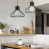Homestyle Pro MK013-B Industriële Hanglamp 23x20 cm Zwart/Metaal_
