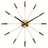 NeXtime NE-2610BR Grote Wandklok - 58cm - Stille Klok -Walnoot Hout - "Plug-Inn"_